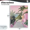 thumbnail image 4 of Stupell Industries Contemporary Mediterranean Pink Coastal House White Framed Giclee Art, 16 x 20, by The Prints Vibe, 4 of 8