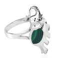 thumbnail image 4 of AeraVida Joyful Elephant Malachite Sterling Silver Ring-9, 4 of 4