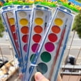 thumbnail image 4 of Valentines Day Mini Watercolor Paint Sets,Heart Shaped Water Color Valentines Set, 8Colors Heart Washable Watercolor Paint Set, with Paintbrush,for Preschool Classroom Party Exchange Favor, 4 of 8