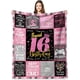 thumbnail image 1 of LHSHID Teenage Girls 16th Birthday Gifts Throw Blanket Happy 16th Birthday Decorations Blanket for Girls Birthday Gifts for 16 Year Old Girl Daughter Bestie Sister 30"x40", 1 of 7