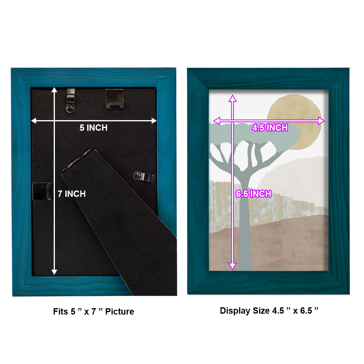 Ennerdale II - Framed Print w/glass - Ocean Blue