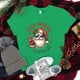 thumbnail image 4 of Funny Christmas Santa Claus Stay Merry And Bright Print T-Shirt Summer Letter Print T Shirt Women Men Short Sleeve Loose Shirts, 4 of 5
