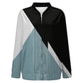 thumbnail image 5 of Bovemsi Bomber Jackets for Women Jacket 2025 Causal Zip Up Coats Long Sleeve Stand Collar Fall Lightweight Outerwear Tops Light Jackets, 5 of 6