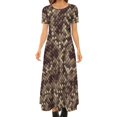 thumbnail image 1 of Snakeskin Dress Green and Black Python Aesthetic Bohemia Long Dresses Ladies Cute Maxi Dress Gift, 1 of 5