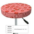 thumbnail image 2 of Goofa Red Strawberry Printed Stool Covers Round, Waterproof Round Bar Stool Covers Anti-Slip Round Bar Stool Seat Cover with Elastic Bands Durable -14 inch, 2 of 7