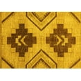 thumbnail image 1 of Ahgly Company Indoor Rectangle Abstract Yellow Modern Area Rugs, 2' x 5', 1 of 4