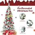 thumbnail image 3 of Patiojoy 6FT Slim Pencil Tree Hinged Artificial Christmas Tree W/471 Branches Tips, 3 of 9