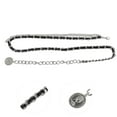 thumbnail image 4 of Unique Bargains 1 Pc Waist Chain Fashion Adjustable Waist Cord for Women Black Silver Tone, 4 of 6