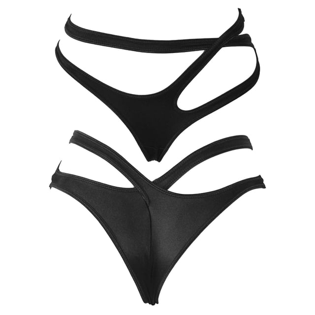 Womens Sexy Bikini Swimwear Hollow Out Low Waist Panties Elastic Waistband Crisscross Brief Bottoms Fashion Beachwear Underpants3XL Gong Bohan LED