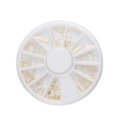 thumbnail image 1 of Metal Nail Art Rivet Studs DIY Decorations For Girls Women Size 21 Golden 1Pc, 1 of 4