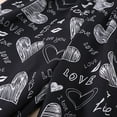 thumbnail image 6 of CUZIBR Boys Pants For Toddler Kids Lightweight Thin Ice Silk Pants With Black White Heart Print Comfortable Elastic Waist For Daily Casual Outdoor Party Comfort Dailywear For Child, 6 of 7