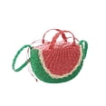 thumbnail image 4 of Bolso de sandía, bolso tejido, bolso de viaje elegante y encantador, bolso cruzado, forma de fruta de verano para niñas de playa de verano diarias, 4 of 8