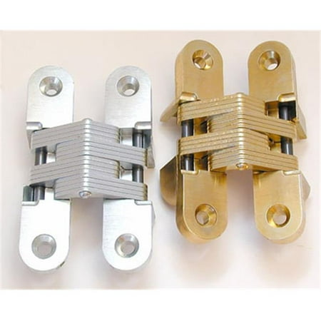 Soss Light Duty Invisible Hinge - HD SS0216 4 SOSS Invisible Hinge Medium Duty, Satin Chrome - 4.63 in.