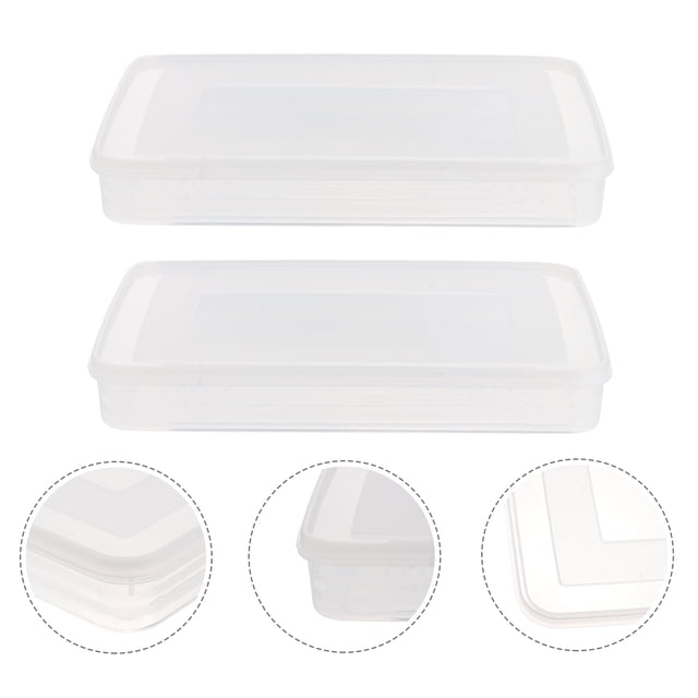 unbranded 2Ud Transparente Para Dumplings Fácil De Limpiar Y Apto Para Refrigerador Y Microondas