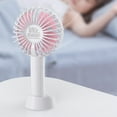 thumbnail image 4 of Matsuzay Ventilador portátil de mano con carga USB y soporte para teléfono para niñas pequeñas y hermosas a la moda Electrodomésticos Azul 800mAh, 4 of 6