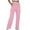 Pink, variant on EDFBUYKRS Female Women Pants Casual Womens Tall Pants 32 Inseam Womens Daily Home Outdoor Elastic Waist Side Pockets Trousers Casual Workout Trousers Cargo Pants S