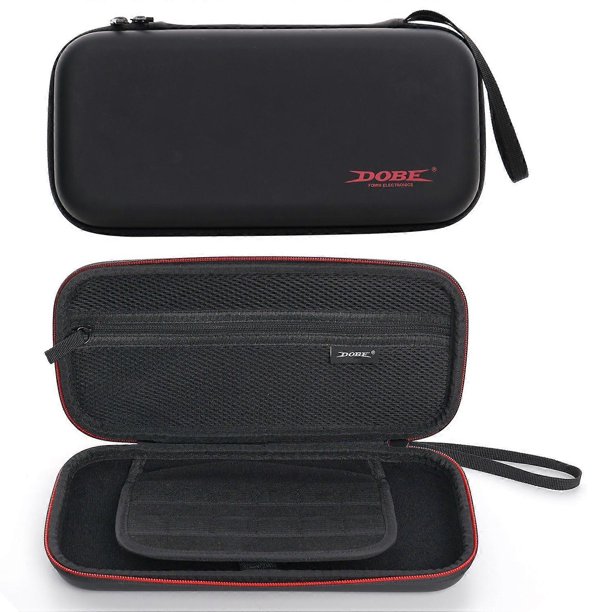 n5H DOBE TNS-3173 For Nintendo Switch 2 Carrying Case EVA Travel X3q Zipper Storage Bag with Card Bo
