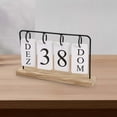 thumbnail image 4 of S SERENABLE Metal Desk Calendar Artwork Desktop Calendar for Office Home Decoration Gift Black, 4 of 5