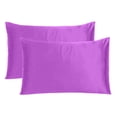 thumbnail image 2 of Oussum Silk Satin Pillowcases Set of 2 Luxury Pillow Cover Silky Bed Standard Queen King Pillow Case Cover, 2 of 7
