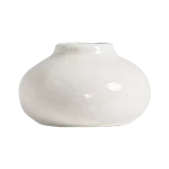 OIUR Mini Ceramic Vase Solid Color Glazed Flower Vase Desktop Decor Miniature Bud Vase for Small Hydroponic Plants Flowers Office Living Room Bedroom