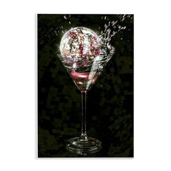 Stupell Industries Disco & Cocktail Splash Food & Beverage Painting Unframed Art Print Wall Art, 10 x 15