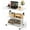White, variant on Portable Rolling Desk on Wheels Adjustable Height Desks for Small Spaces, 32" Computer Desk Drafting Tables with Storage Shelves for Home Office Rustic