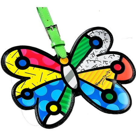 GiftCraft Romero Britto Butterfly Luggage Tag Travel Bags ID Name Bag Backpack Custom New