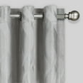 thumbnail image 5 of Eclipse Caprese Geometric Wave Blackout Thermalayer Grommet 52 x 84 Curtain Panel in Silver, 5 of 6