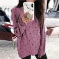 thumbnail image 1 of LSLJS Women's Casual Star Pattern Loosen Print Plus Size Shirt Long Sleeve Blouse, 1 of 7