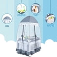 4 in 1 Portable Baby Playpen Crib Cradle with Extended Canopy, Baby