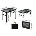 thumbnail image 2 of Camping Folding Table Outdoor Picnic Table Foldable Beach Table Mesh Top Grill Table, 2 of 10