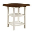 thumbnail image 3 of Pemberly Row 5-Piece 2-Shelf Wood Counter Height Dining Set in White Wash, 3 of 11
