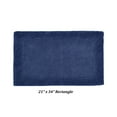 thumbnail image 3 of Better Trends 21" x 34" Premium Bathroom Rugs 100% Cotton Soft Reversible Tufted Bath Mat Water Absorbent Bath Rug Ideal for Bathroom Shower and Tub Use (Navy) Edge Collection, 3 of 4