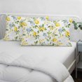 thumbnail image 4 of Summer Lemon Standard Size Pillow Cover, Pillowcase Protectors with Zipper, Breathable Decorative Throw Pillow Case Cover, Yellow Fruits Botanical Spring Floral Pillow Shams for Couch Sofa 20x26Inch, 4 of 8