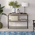 thumbnail image 3 of Evelyn&Zoe Edmund 42" Wide Rectangular Console Table, Antiqued Gray Oak, 3 of 7