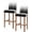 Black, variant on Navy Blue Black Ombre Bar Stool Covers Set of 6, Modern Abstract Striped Gradient Stretch Washable Bar Chair Covers with Backs, Removable Pub Counter Height Chair Cover for Kitchen Dining Room Cafe