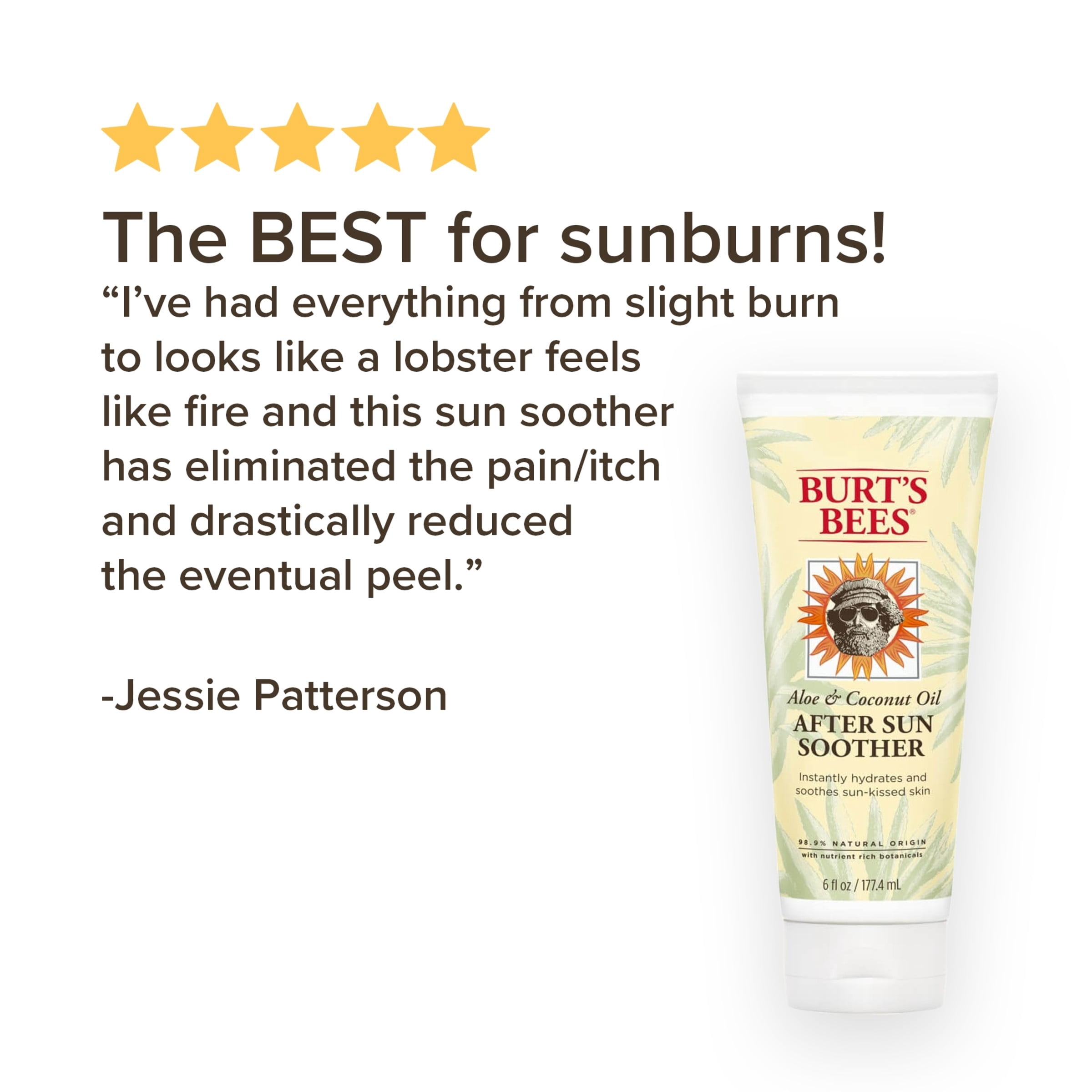 Burt's Bees Aloe & Coconut Oil After-Sun Soother, 6 Oz
