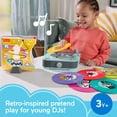 thumbnail image 2 of Fisher-Price Deluxe Rockin Record Player Musical Toy Turntable with 6 Records for Kids Ages 3+, 2 of 6