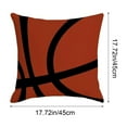 thumbnail image 3 of Funda de cojín deportiva minimalista retro - Funda de cojines Flock de 45x45cm para sofá, sillón, coche y decoración de oficina, 3 of 6