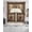 Brown, variant on Western Farmhouse Swag Curtains for Living Room/Bedroom Windows, Primitive Rustic Country Retro Texas Star Kitchen Curtains and Valances Set 36 Inch Length, Swags Valance Curtain Panels