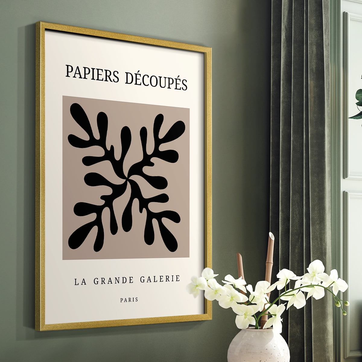 Matisse CCCXCVII in Gold Solid Wood 22 x 28 Framed Print