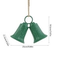 thumbnail image 2 of Fwttom Christmas Bells - Hanging Bells Ornaments Holiday Christmas Bells for Decorations Indoor Outdoor Xmas Tree Wreath Garland, 2 of 6