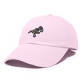 thumbnail image 5 of Dalix Fossil Embroidered Dinosaur T Rex Cotton Dad Hat Baseball Cap Adjustable Mens in Washed Pink, 5 of 5
