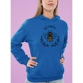 thumbnail image 2 of Bee Happy Nature Garland Hoodie Women -Image by Shutterstock, Female Large, 2 of 4