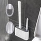 thumbnail image 3 of Cepillo para inodoro de silicona para uso en el baño Cepillo Cepillo Cabezal de cepillo Set de limpieza para el hogar, 3 of 6