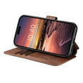 thumbnail image 2 of for iPhone 15 2-in-1 PU Leather Case, Detachable Wallet Case with Card Holder Stand, Removable Folio Protective Cover, Support Magnetic Car Mount, Magnetic Clasp, Shockproof Cover, Brown, 2 of 11