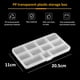 thumbnail image 2 of Caja con compartimentos personalizables, almacenamiento transparente con rejilla extraíble para divisores ajustables, PP ecológico para mayor durabilidad, ideal para joyas, cuentas y artículos de, 2 of 6