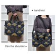 thumbnail image 6 of FORMRS 16" Laptop Bag Carrying Sleeve Case with Handle Travel Shoulder Briefcase, Gold Art Pattern, 6 of 8