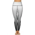 thumbnail image 2 of Women's High Waisted Yoga Leggings with Pockets，Colored Grid Geometry，Tummy Control Non See Through Workout Athletic Running Yoga Pants, 2 of 6
