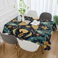 thumbnail image 2 of Yayeee Tablecloths 60" x 60" Rectangle Wrinkle Resistant Party Table Cover, Brown Mystical Owls, 2 of 8